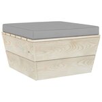 Vidaxl salon de jardin palette 10 pièces avec coussins épicéa imprégné