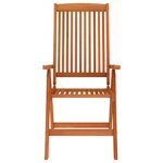 vidaXL Chaises de jardin pliables lot de 8 Bois d'eucalyptus massif