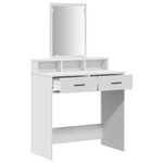Coiffeuse vidaXL avec tiroirs Blanc 79x41x140 cm