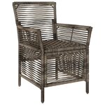 vidaXL Chaise d'Extérieur 4 Pièces Gris et Gris foncé polyrotin