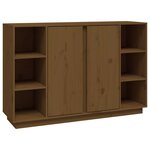 vidaXL Buffet Marron miel 120x35x80 cm Bois massif de pin