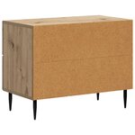 vidaXL Cabinet de chevet Chêne artisanal 62 x 34 5 x 47 5 cm