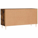vidaXL Banc à chaussures chêne fumé 102x35x55 cm bois d'ingénierie