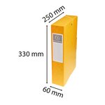 Boite De Classement Exabox Dos 60mm Carte Lustrée - A4 - Jaune - X 8 - Exacompta