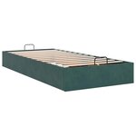 vidaXL Cadre de lit ottoman sans matelas vert foncé 80x200 cm velours