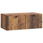 vidaXL Meuble TV mural Bois ancien 78 5 x 41 x 30 cm Bois d'ingénierie