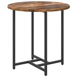 vidaXL Ensemble de tables d'appoint 2 Pièces Chêne fumé et noir