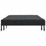 vidaXL Housse de Table Uni Noir 202 x 92 x 15 cm tissu