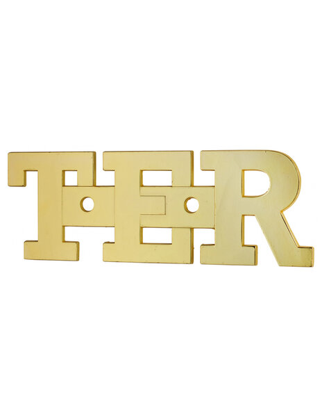 THIRARD - Plaque de signalisation TER  à visser  51x34mm  laiton - THIRARD