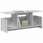 vidaXL Meuble TV Gris Sonoma 102 x 35 x 45 cm Bois d'ingénierie