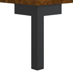 vidaXL Bureau chêne fumé 140x50x75 cm bois d'ingénierie