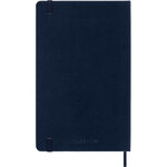 Carnet piqué moleskine rigide bleu nuit 13 x 21 cm - ivoire ligné - 240 pages