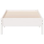 vidaXL Cadre de lit sans matelas blanc 100x200 cm bois de pin massif