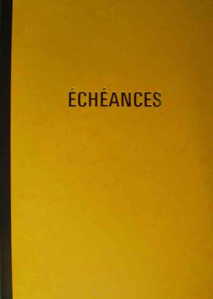 Cahier piqûre 'Echéances'  92 pages  320 x 210 mm ELVE