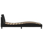 vidaXL Cadre de lit avec tête de lit Noir 90x190 cm Velours