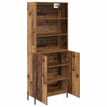 vidaXL Haut Armoire Bois Ancien 69 5 x 32 5 x 180 cm Bois d'ingénierie