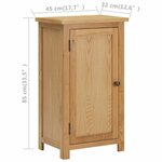 vidaXL Armoire 45x32x85 cm Bois de chêne massif
