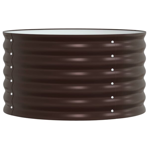 vidaXL Lit surélevé Marron 80 x 80 x 44 cm Acier