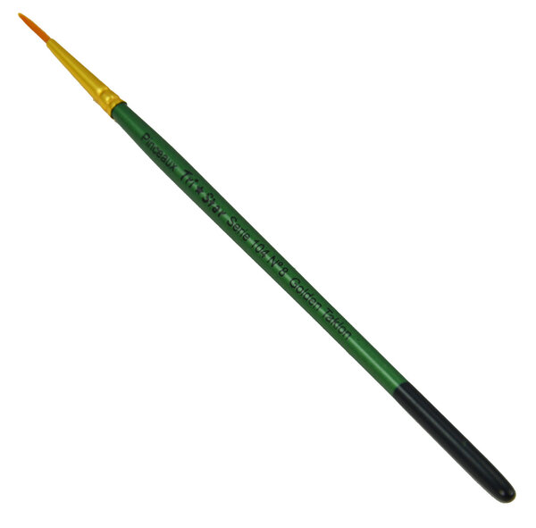 Pinceau synthétique Rond n°8 - manche vert - lot de 10 pinceaux