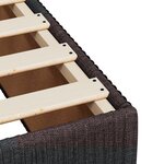 vidaXL Sommier à lattes de lit avec matelas Marron foncé 180x200 cm