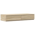 vidaXL Cadre de lit de rangement Chêne Sonoma 80x200 cm