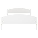 vidaXL Cadre de lit Blanc Bois de pin massif 160x200 cm