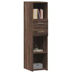 vidaXL Buffet haut chêne marron 30x42 5x124 cm bois d'ingénierie