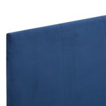 Vidaxl cadre de lit bleu tissu 120 x 200 cm
