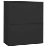 vidaXL Armoire de bureau et jardinière Anthracite 90x40x128 cm Acier