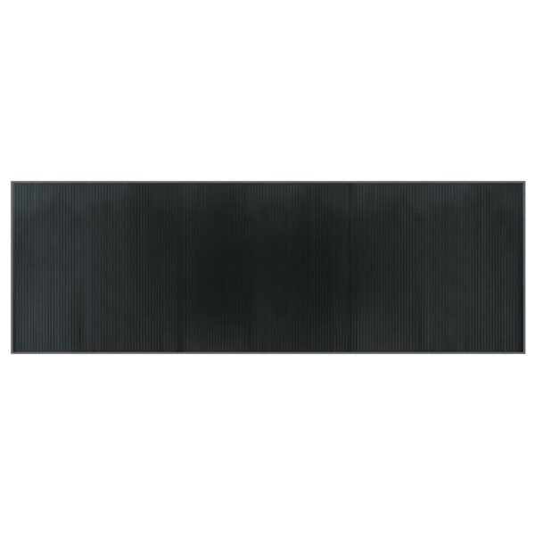 vidaXL Tapis rectangulaire gris 100x300 cm bambou