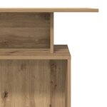 vidaXL Bureau réception chêne artisanal 100x40x104 cm bois ingénierie