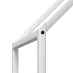 vidaXL Portant de bois chauffage blanc 60x25x90 cm