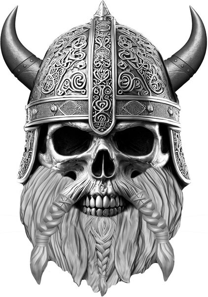 Pièce de monnaie en Argent 5 Cedis g 31.1 (1 oz) Millésime 2025 VIKING SKULL