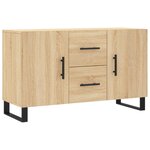 vidaXL Buffet chêne sonoma 100x36x60 cm bois d'ingénierie