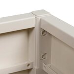 vidaXL Bac à Fleurs Blanc 36 x 36 x 35 cm Plastique