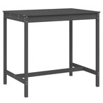 vidaXL Table de jardin gris 121x82 5x110 cm bois massif de pin