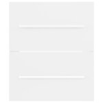 vidaXL Armoire d'évier Blanc 41x38 5x48 cm Bois d’ingénierie