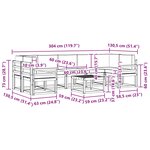 vidaXL Ensemble de canapés d'extérieur 6 Pièces