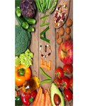 Tapis de cuisine imprimé 50 x 80 cm - Vert