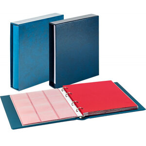 Album numismatique Karat Classic avec 10 feuilles pour monnaies de collection. Couleur - Bleu