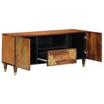 vidaXL Cabinet TV Marron 105 x 33.5 x 46 cm Bois de manguier massif