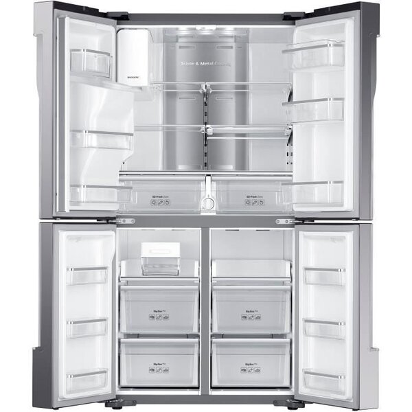 Samsung rf56j9040sr - réfrigérateur américain - 564l (361 + 203 l) - froid ventilé-a+ - l 90 8 x h 182 5 cm - inox anti trace