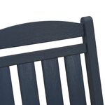 Chaises Berçantes de Jardin vidaXL 2 Pièces Bleu Marine 70x92x107 5 cm HDPE