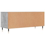 vidaXL Meuble TV gris béton 100x34 5x44 5 cm bois d'ingénierie