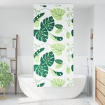 vidaXL Store enrouleur de douche avec cassette largeur du tissu 86 cm
