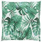 vidaXL Coussin pour assise de palette Motif de feuille 70 x 70 x 12 cm