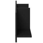 vidaXL Armoire murale 100x16 5x30 cm noir bois d'ingénierie