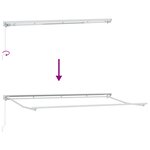 vidaXL Auvent Rétractable Anthracite 400 x 200 cm