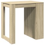 vidaXL Table de bar chêne sonoma 102x70x103 5 cm bois d'ingénierie