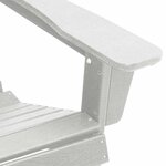 vidaXL Mobilier de jardin lounge 3 Pièces Blanc 38 x 38 x 46 cm